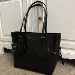 Michael Kors Glossy Black Tote